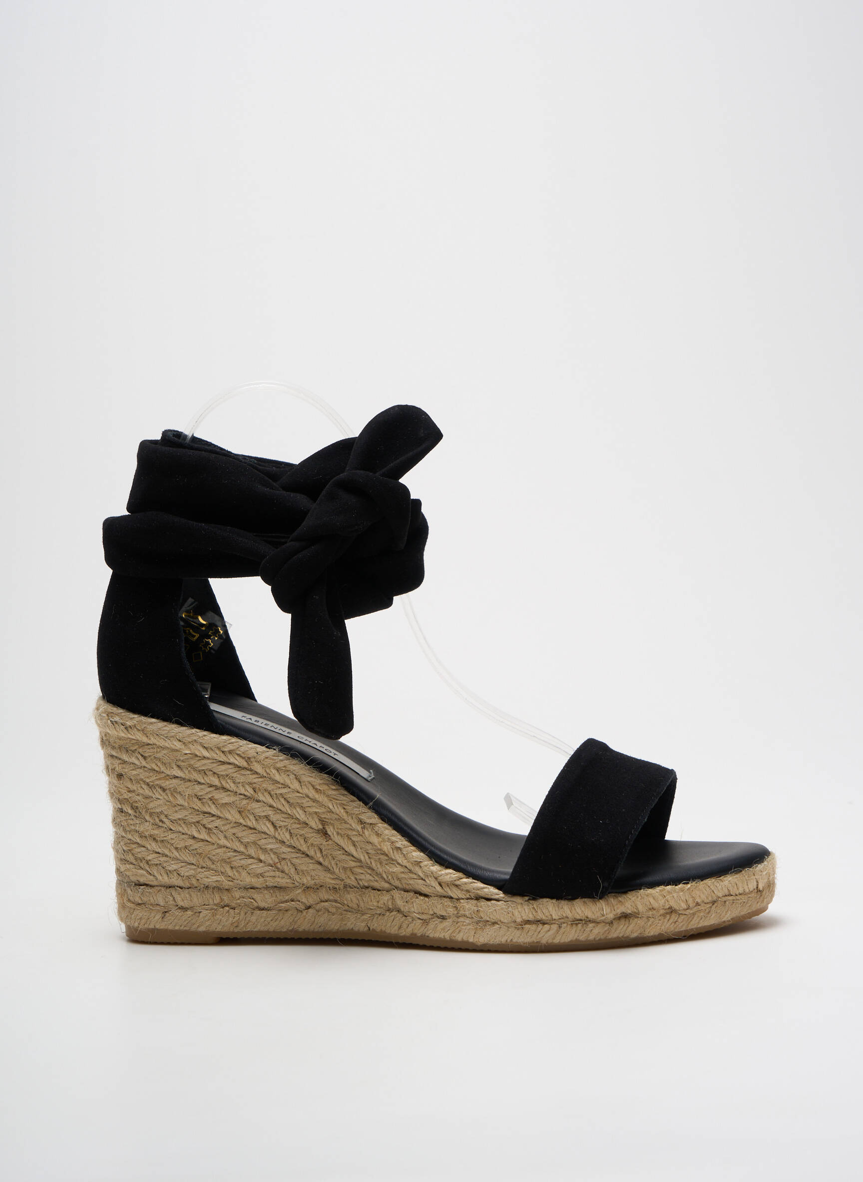 Espadrilės šnervių uždarymas kulnas nuo 7 iki 9 cm juodas FABIENNE CHAPOT moteris