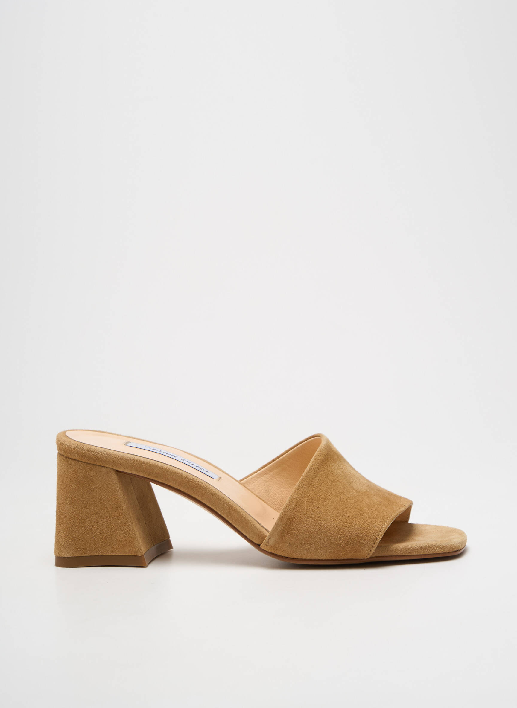 Mule/sabotai atvira pabaiga kulnas nuo 4 iki 6 cm rudas FABIENNE CHAPOT moteris