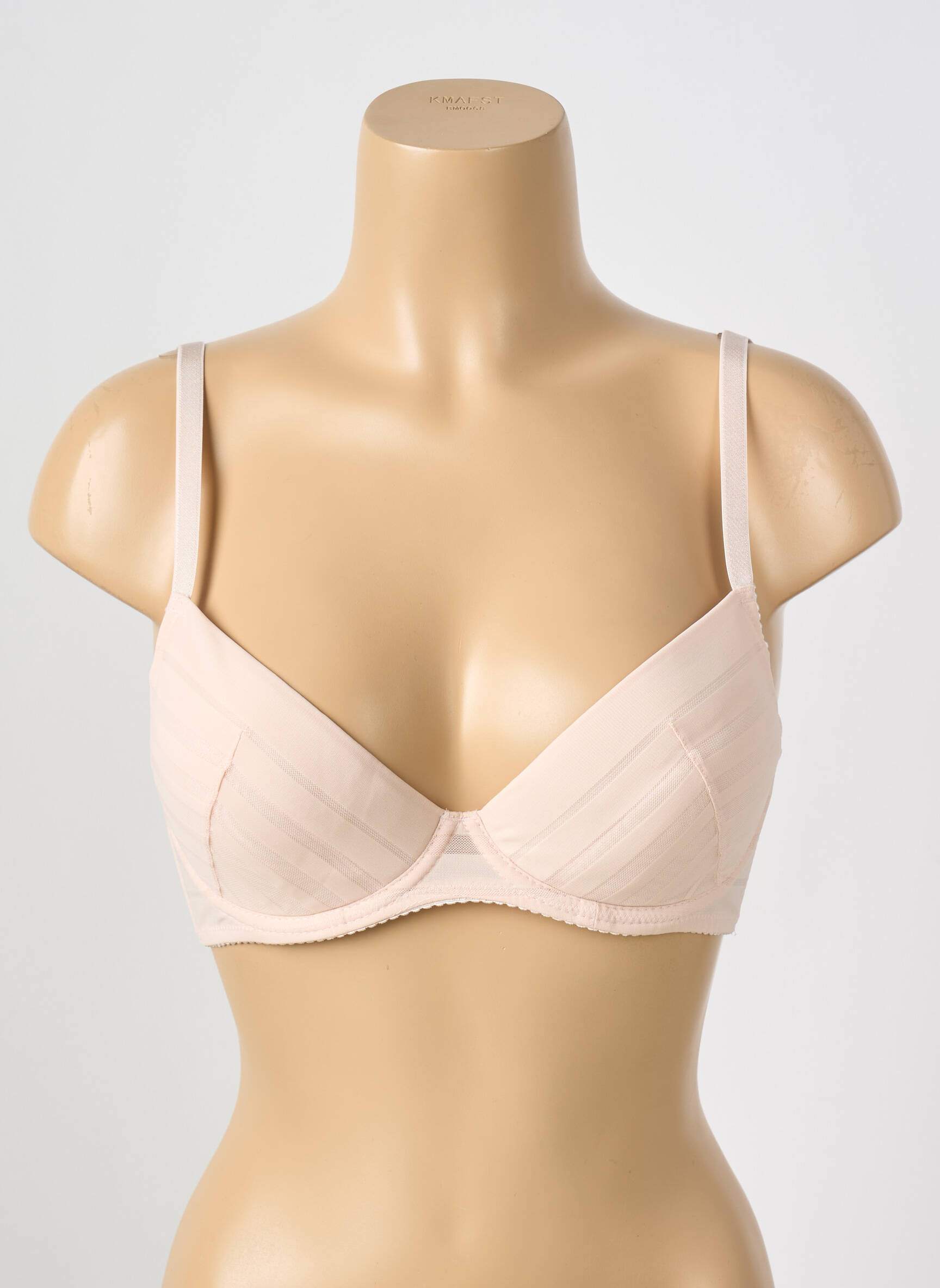 Liemenėlė push-up liemenėlė su aukštu palaikymu push-up liemenėlė su aukštu palaikymu rožinė GORTEKS moteris