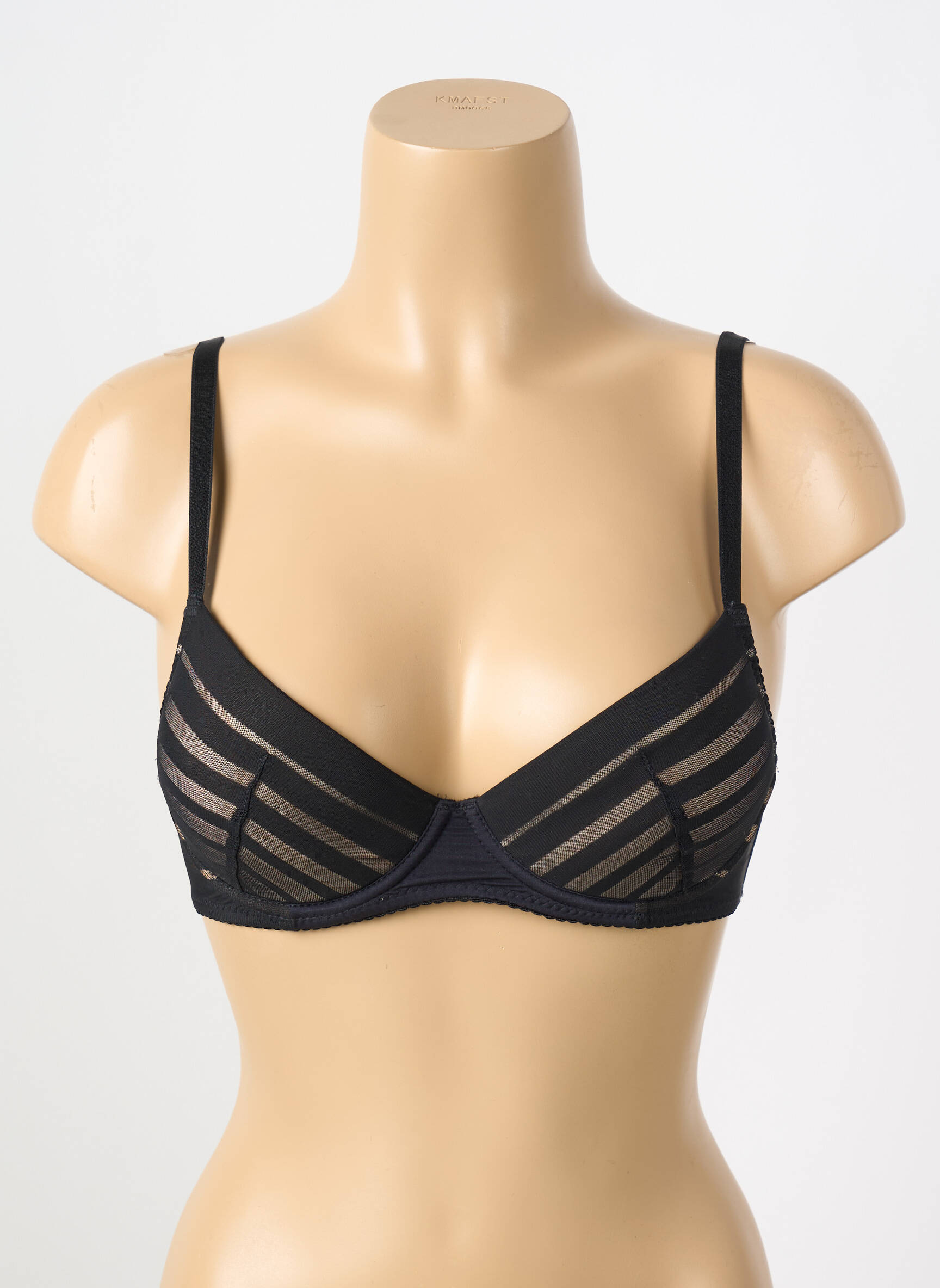Liemenėlė push-up liemenėlė su aukštu palaikymu push-up liemenėlė su aukštu palaikymu juodas GORTEKS moteris