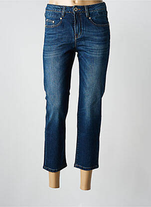Pusilgių kelnių tamprumas normala dydis mėlyna DENIM STUDIO moteris