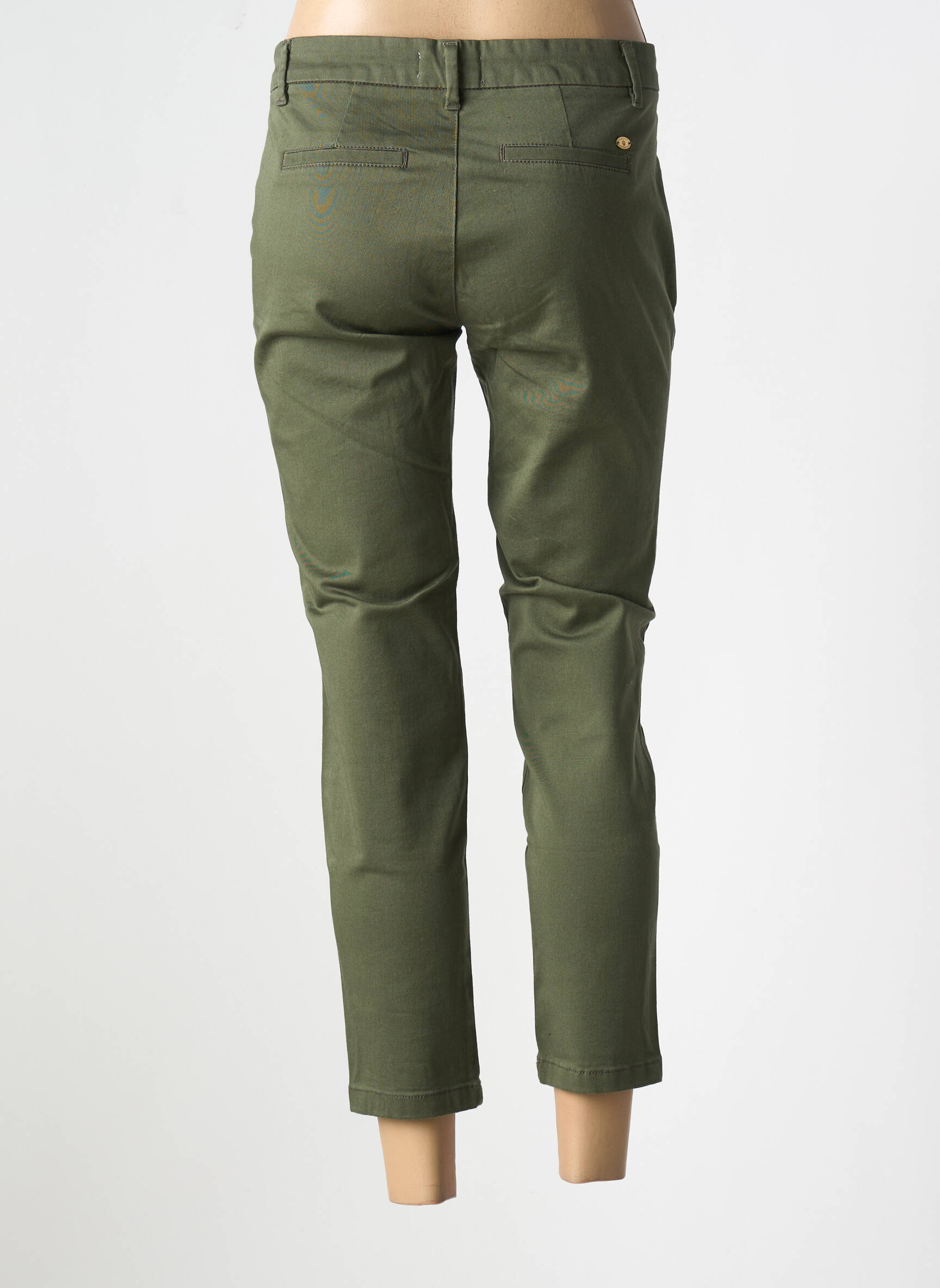7/8 kelnės uždarymas su užtrauktuku po mygtuku uždengimu žalias FREEMAN T.PORTER moteris