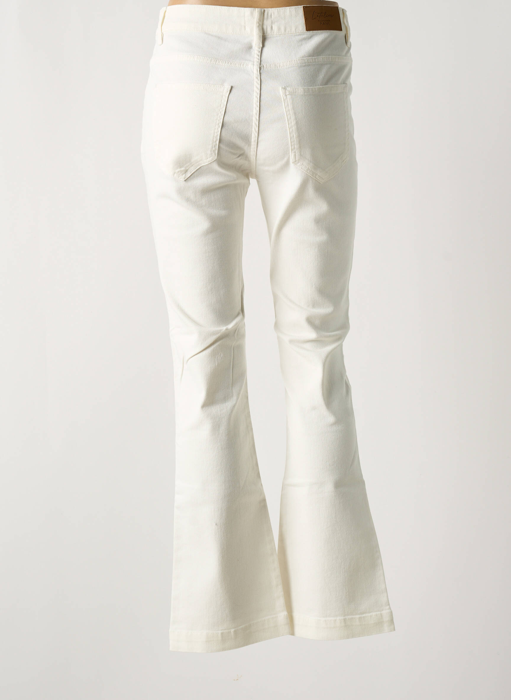 Bootcut džinsai aukšta talija aukšta talija bežinis MADEMOISELLE FANI moteris