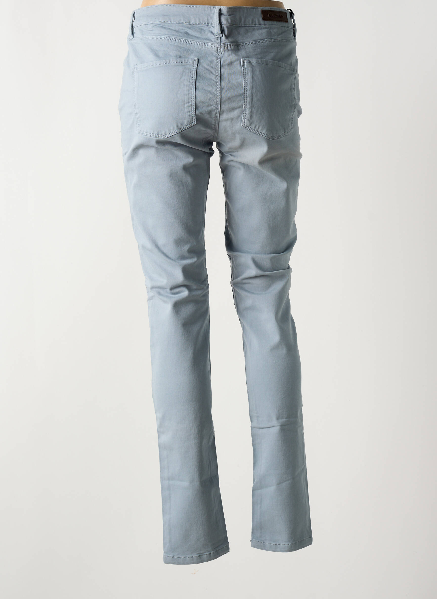 Lieknos kelnės popelinos audinys, kuris pasižymi lygiu ir tankiu paviršiumi. normala dydis pilka DENIM STUDIO moteris
