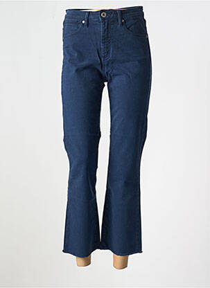 7/8 kelnės uždarymas su užtrauktuku po mygtuku uždengimu mėlyna DENIM STUDIO moteris