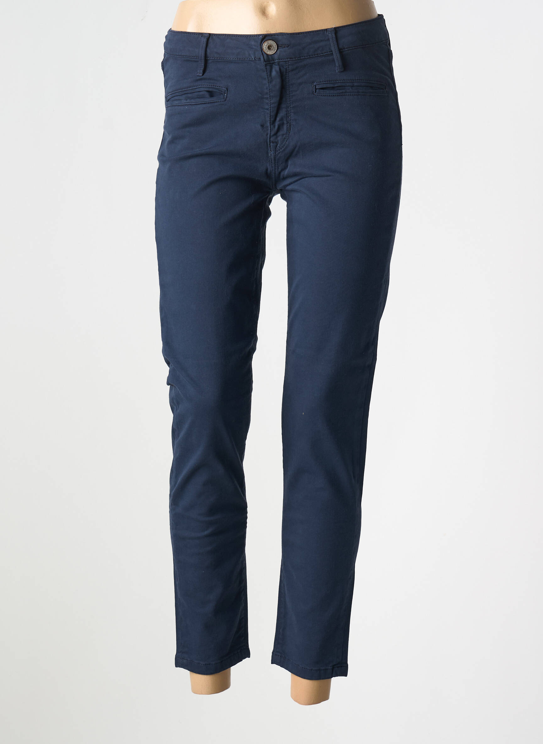 Lieknos kelnės kišenės mėlyna DENIM STUDIO moteris