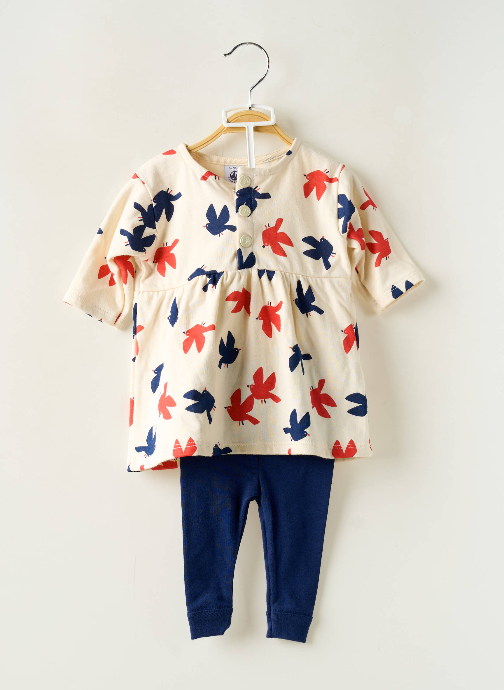 Kelnaičių rinkinys plona tinklinė medžiaga mėlyna PETIT BATEAU mergina