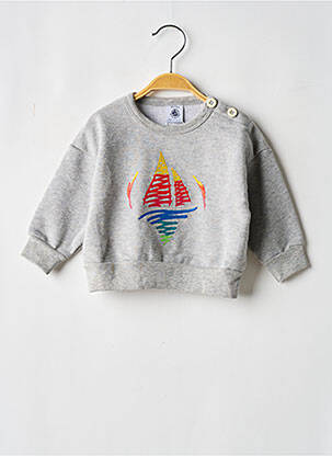 Mikroskopas ilgos rankovės ilgos rankovės pilka PETIT BATEAU berniukas