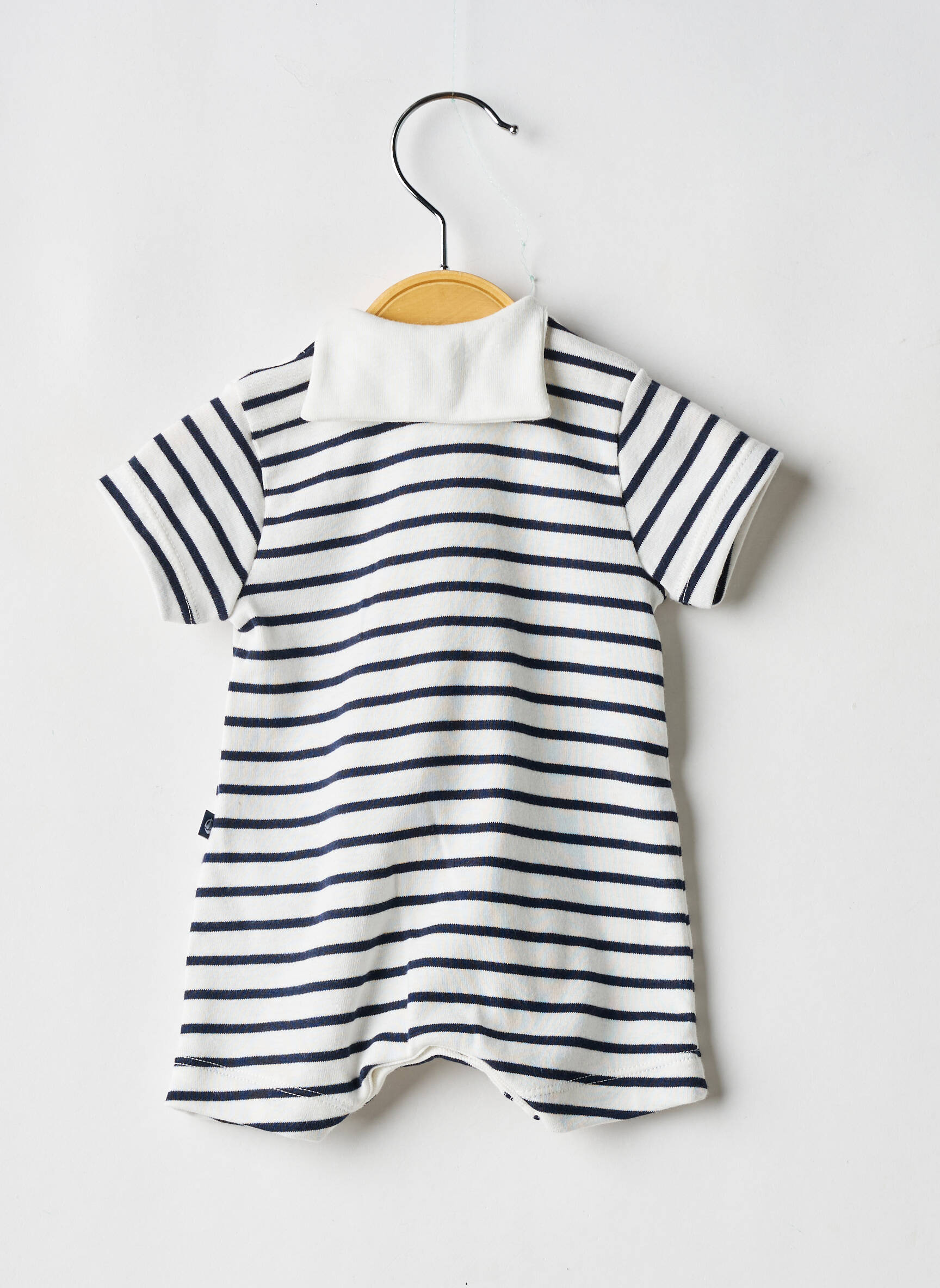 Kombinezonas fantazijos raštas trumpas rankovės baltas PETIT BATEAU berniukas