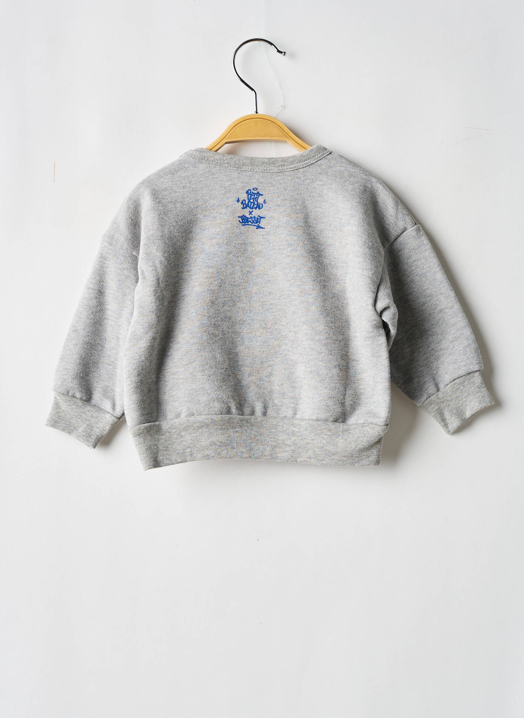 Mikroskopas ilgos rankovės ilgos rankovės pilka PETIT BATEAU berniukas