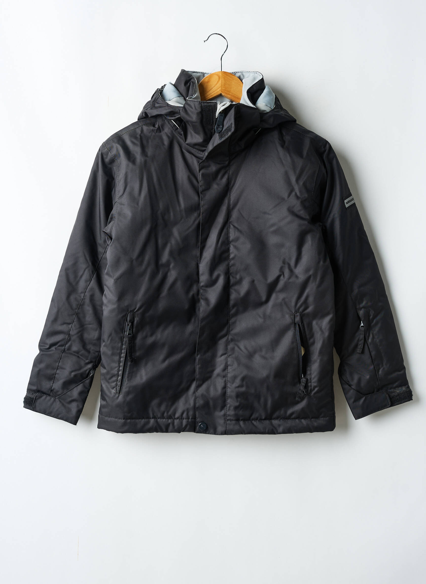 Parka kišenės su gobtuvu juodas QUIKSILVER berniukas