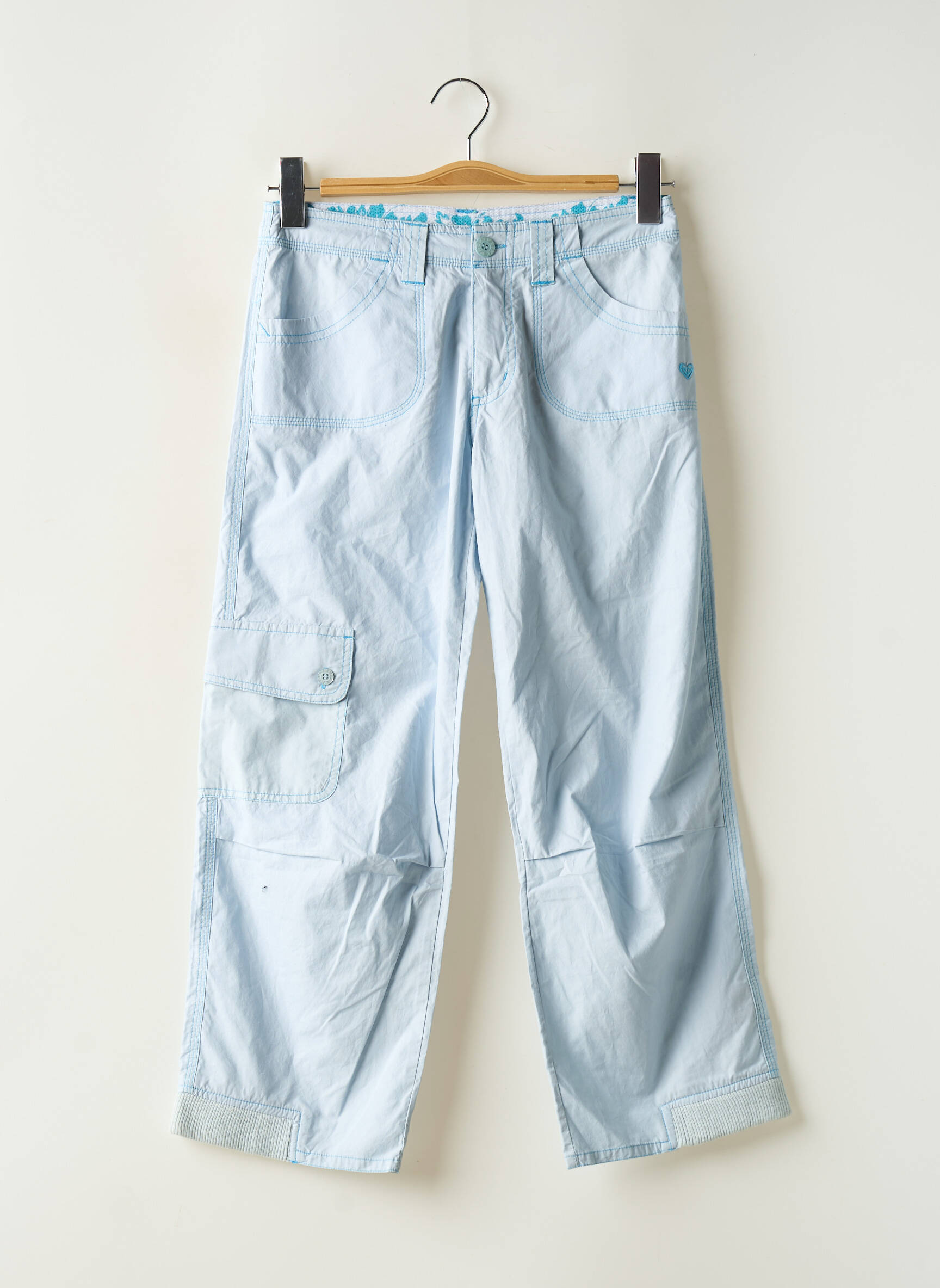 Tiesi kelnė uždarymas su užtrauktuku po mygtuku uždengimu mėlyna ROXY GIRL mergina
