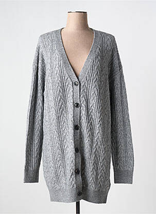 Ilgų rankovių liemenė priekinė mygtukų uždarymo sistema pilka SCOTCH & SODA moteris