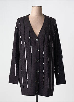 Ilgų rankovių liemenė priekinė mygtukų uždarymo sistema juodas SCOTCH & SODA moteris