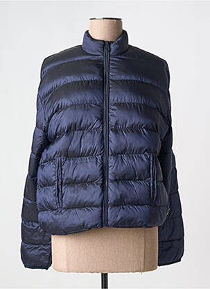 Pūkinė striukė ilgos rankovės be gobtuvų mėlyna OOF WEAR moteris