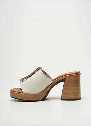 Mule/sabotai atvira pabaiga kulnas nuo 7 iki 9 cm bežinis OH!! ISABELLA moteris