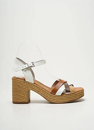 Sandalai/nu pėdos pusiau kompensuotas kulnas nuo 7 iki 9 cm baltas OH ! MY SANDALS moteris