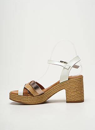 Sandalai/nu pėdos pusiau kompensuotas kulnas nuo 7 iki 9 cm baltas OH ! MY SANDALS moteris