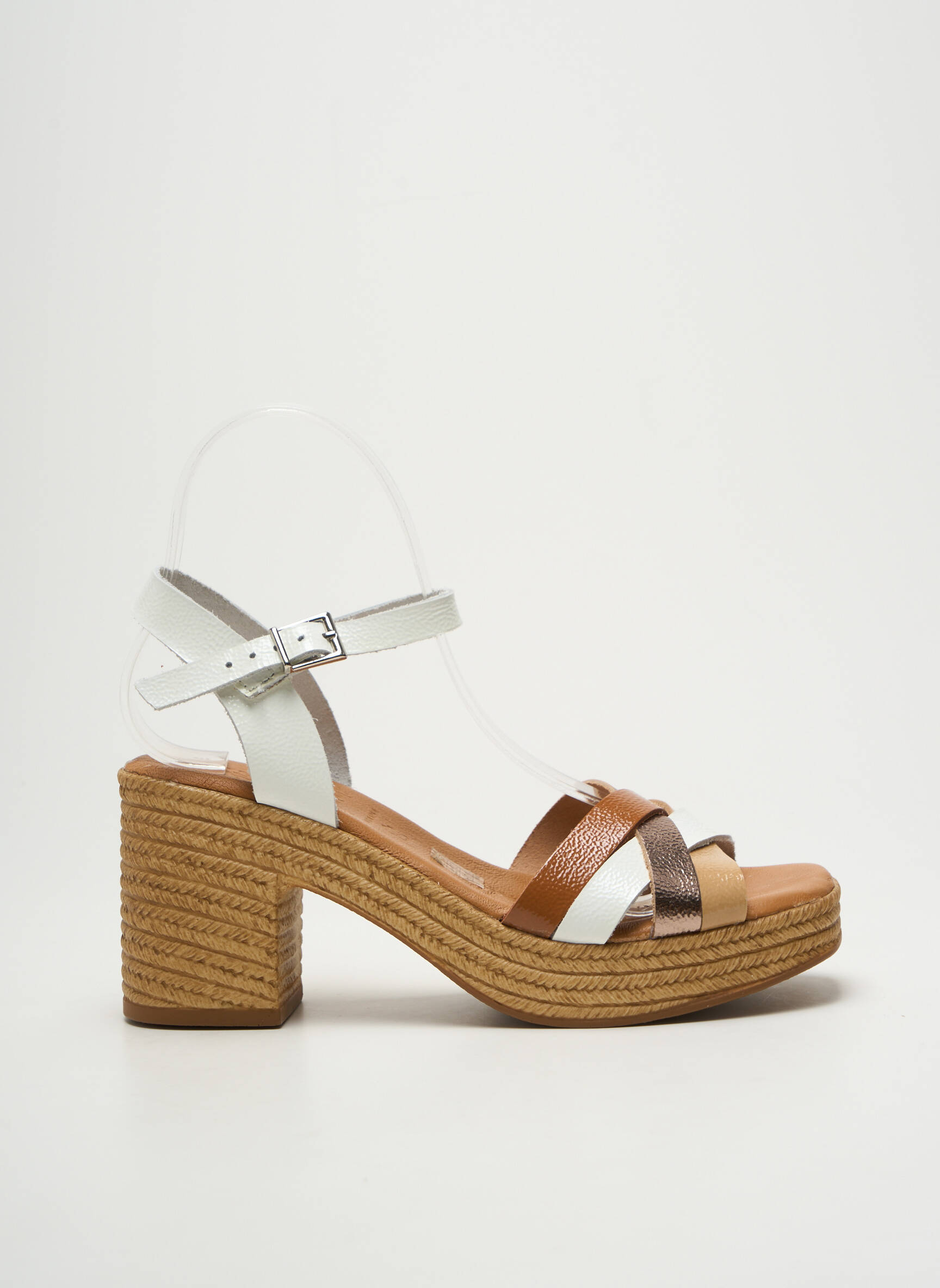 Sandalai/nu pėdos satino audinys kulnas nuo 7 iki 9 cm baltas OH ! MY SANDALS moteris
