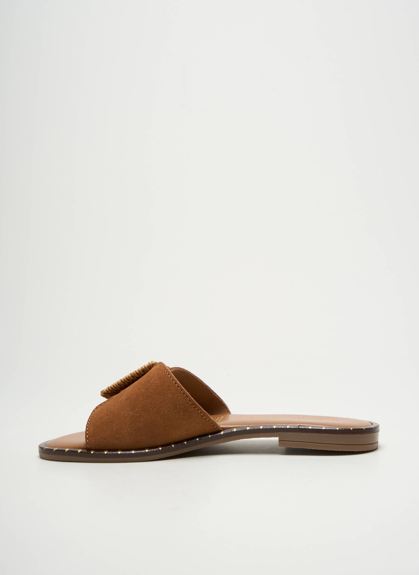 Mule/sabotai chiquet plokščias kulnas iki 3 cm rudas MARCO TOZZI moteris