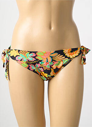 Maudymosi kelnaitės gėlių raštas bikini geltona GRAIN DE SABLE moteris