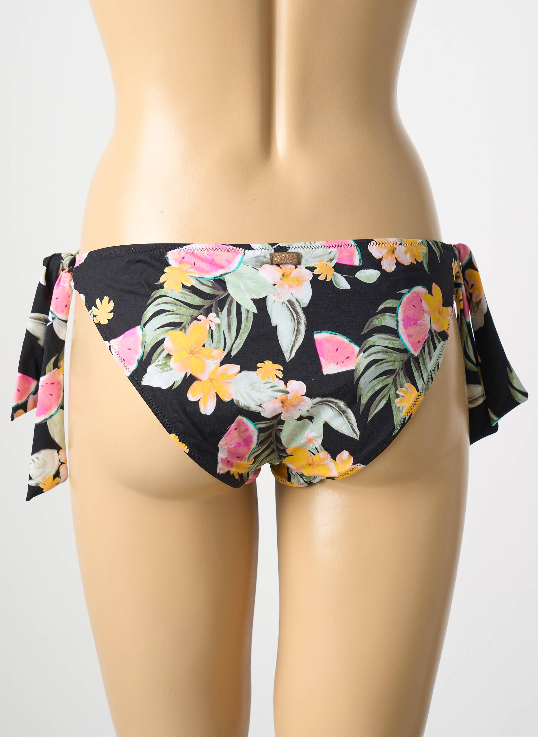 Maudymosi kelnaitės satino audinys bikini juodas BANANA MOON moteris