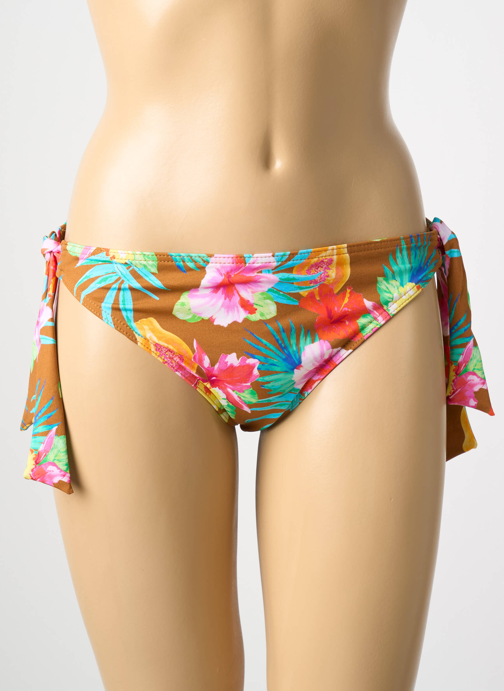 Maudymosi kelnaitės tiesioginis dažymas spausdinimas bikini geltona BANANA MOON moteris
