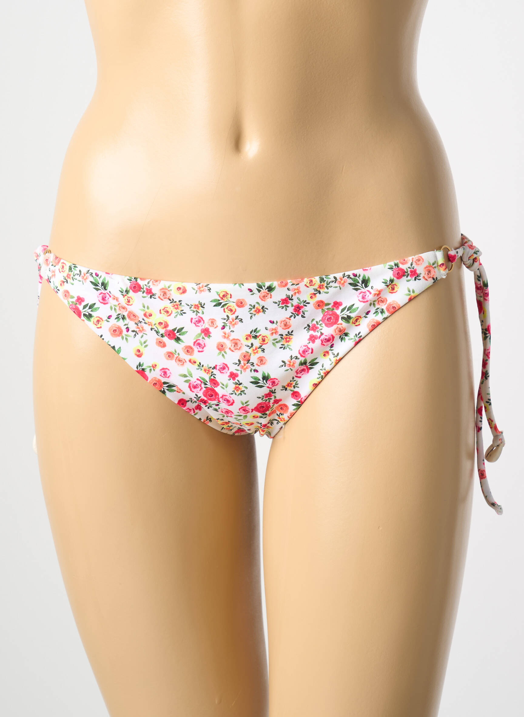 Maudymosi kelnaitės gėlių raštas bikini rožinė BANANA MOON moteris