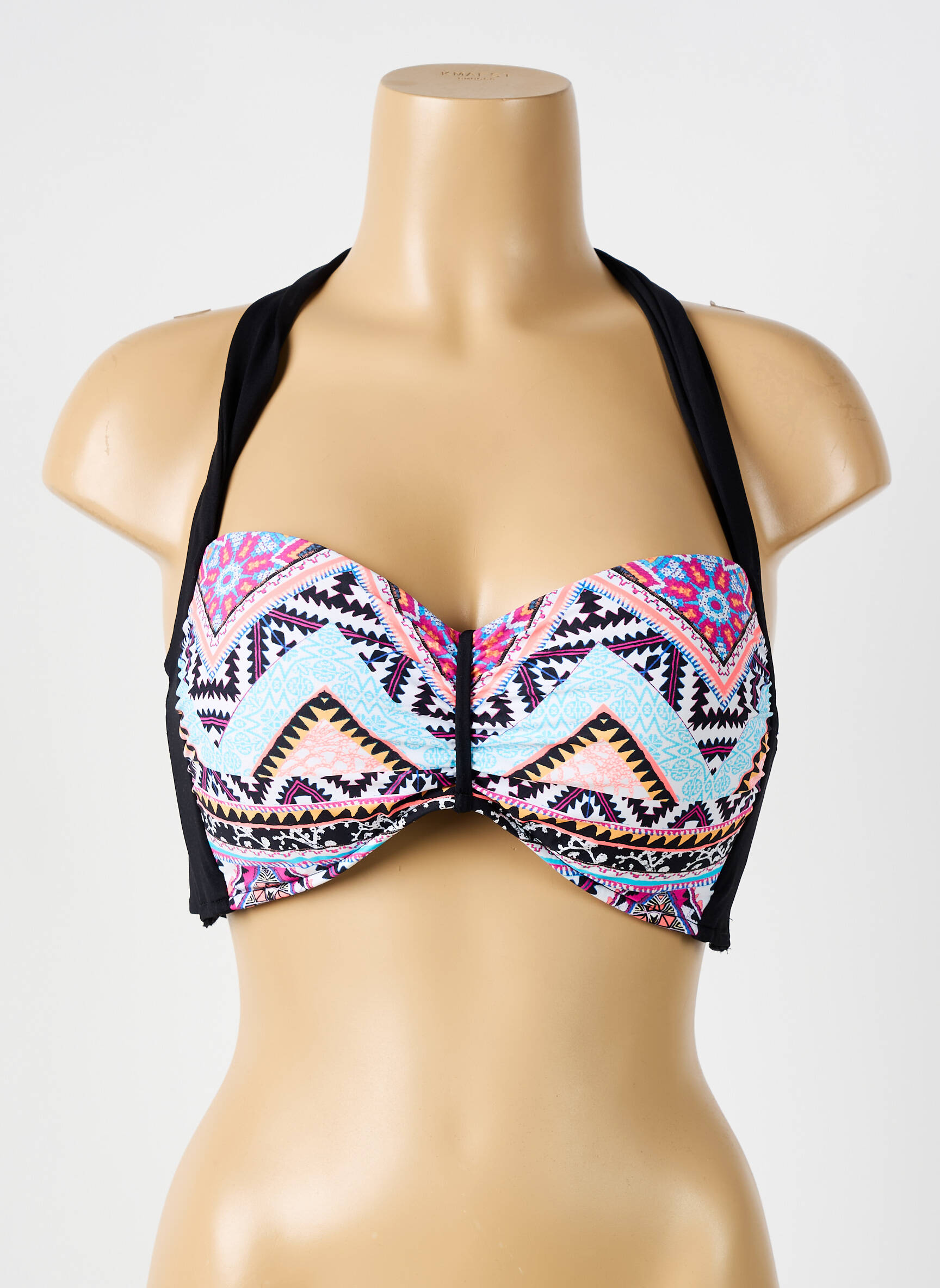 Maudymosi viršūnė tamprumas push-up liemenėlė su aukštu palaikymu juodas SEAFOLLY moteris