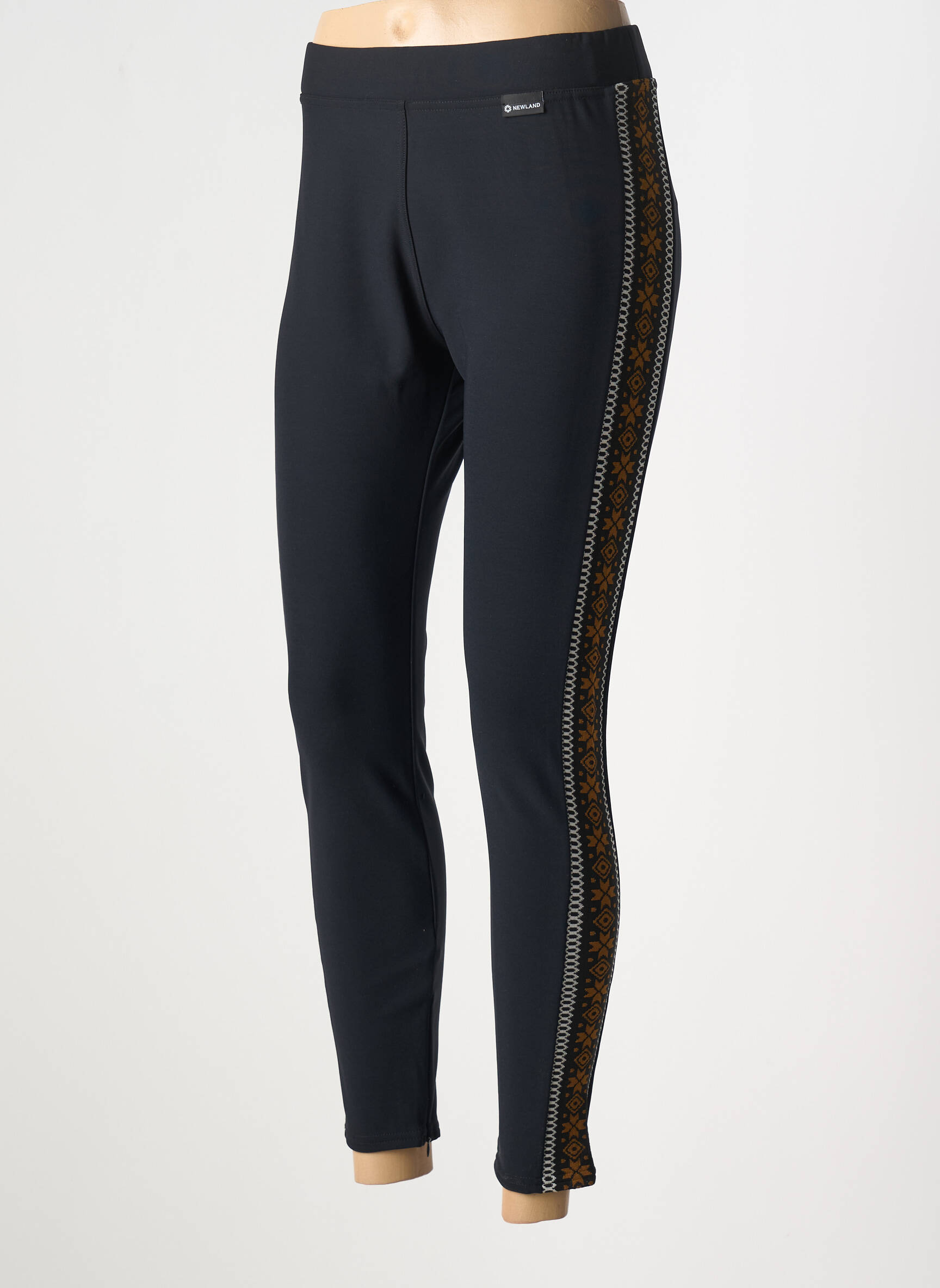 Legingas jersey audinys normala dydis juodas NEWLAND moteris