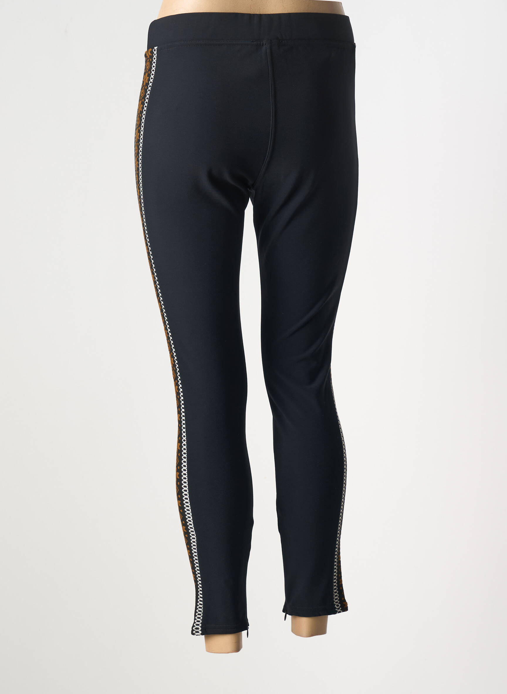 Legingas jersey audinys normala dydis juodas NEWLAND moteris