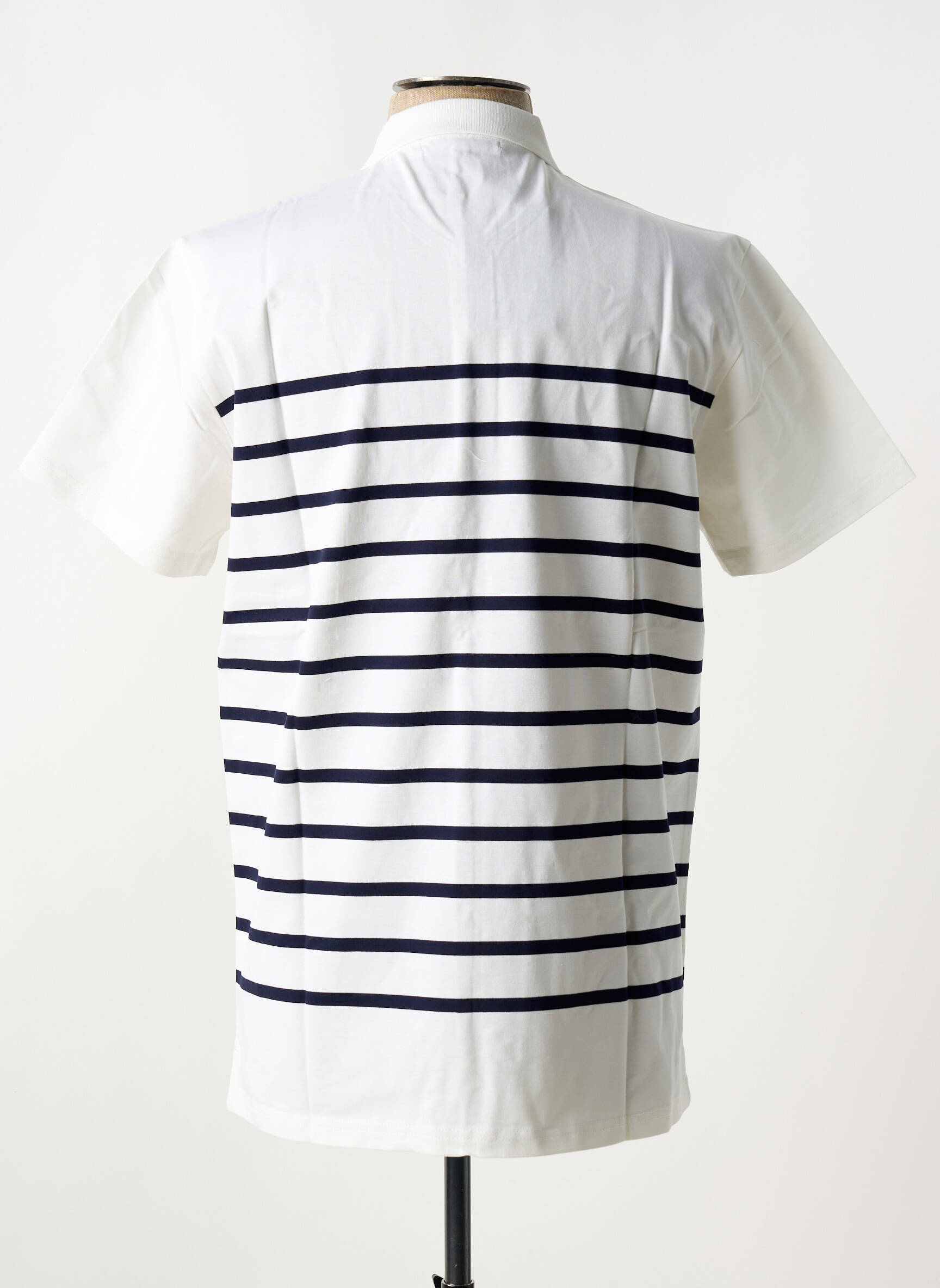 Polo jersey audinys trumpas rankovės baltas UGHOLIN vyras