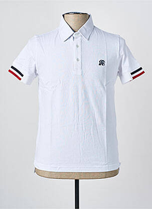 Polo jersey audinys trumpas rankovės baltas UGHOLIN vyras