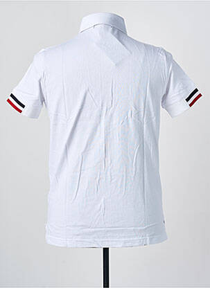 Polo jersey audinys trumpas rankovės baltas UGHOLIN vyras