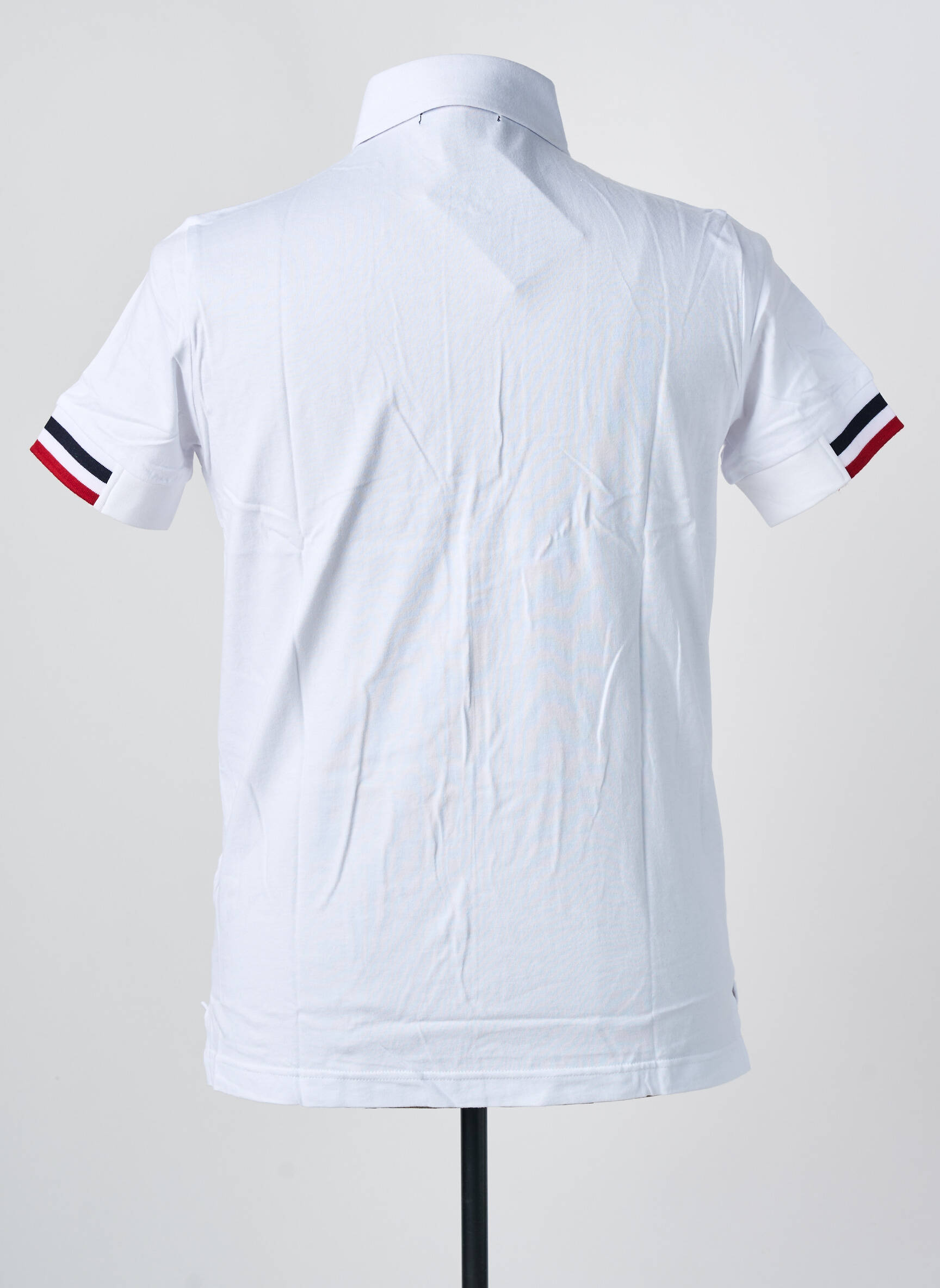 Polo jersey audinys trumpas rankovės baltas UGHOLIN vyras
