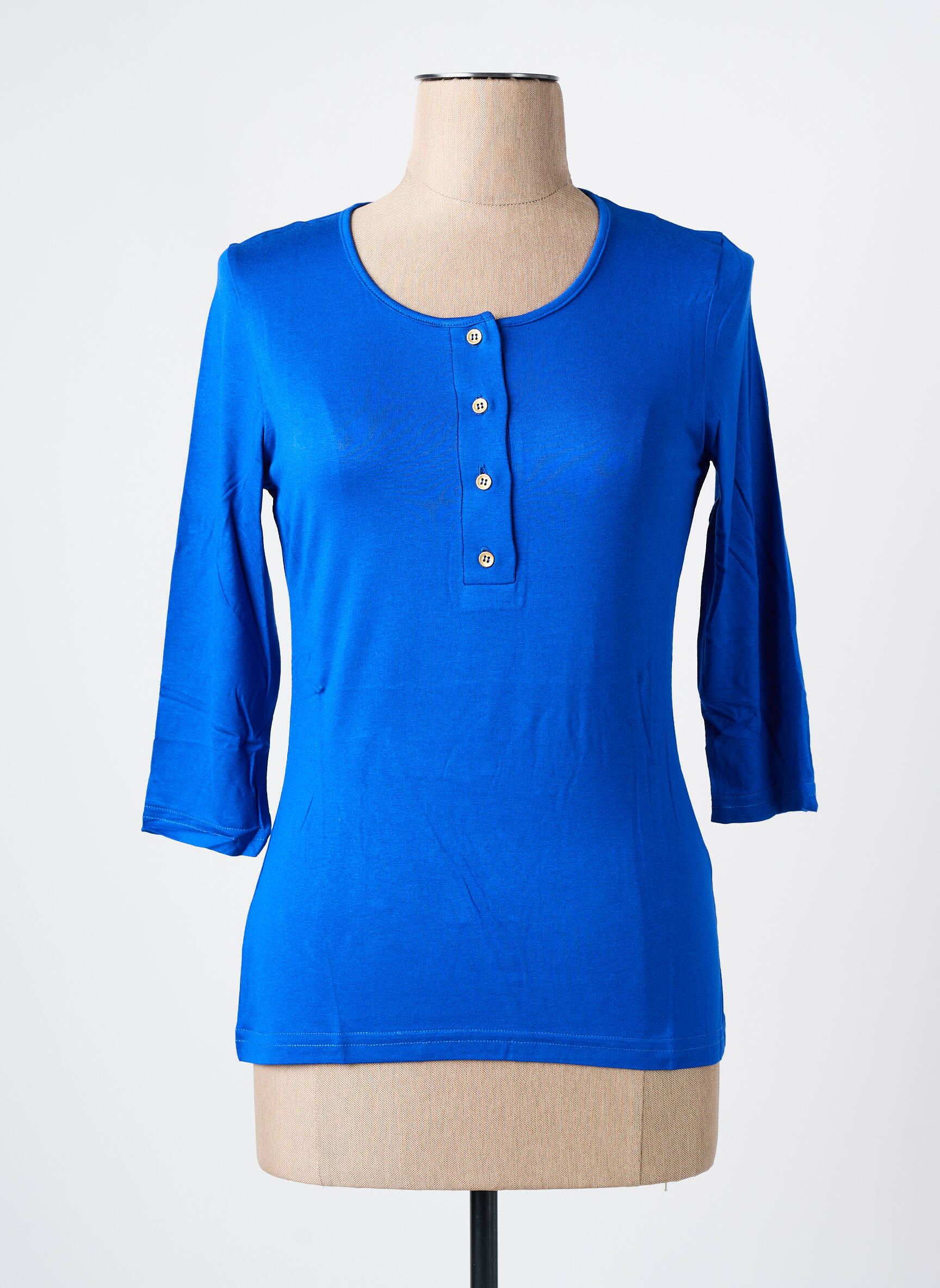 T-marškinys 3/4 rankovės 3/4 rankovės šviesiai mėlyna LES BONHEURS DE SOPHIE moteris