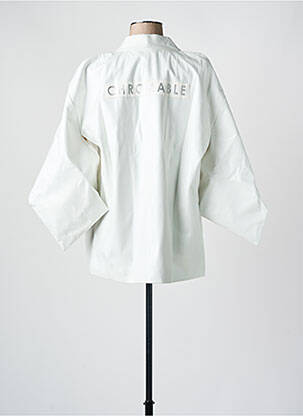 Kimono striukė col v baltas CHROMABLE moteris