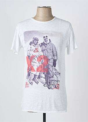 T-marškinys tiesi kirpimas trumpas rankovės baltas 1921TSHIRT moteris