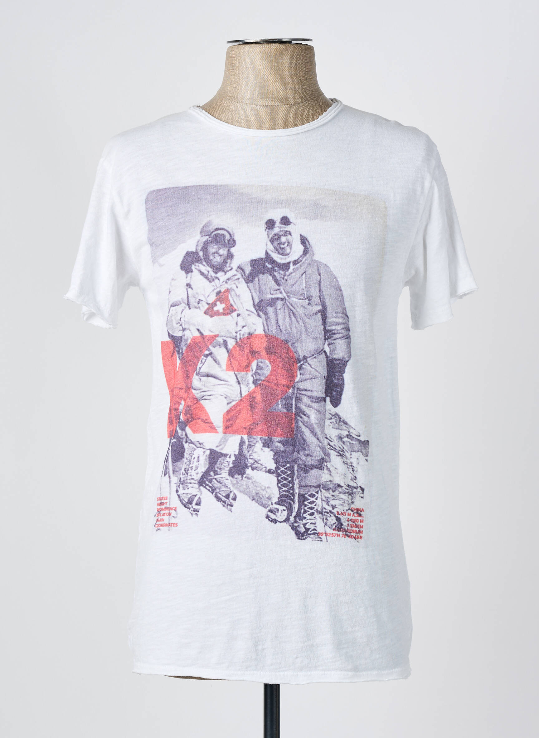 T-marškinys tiesi kirpimas trumpas rankovės baltas 1921TSHIRT moteris