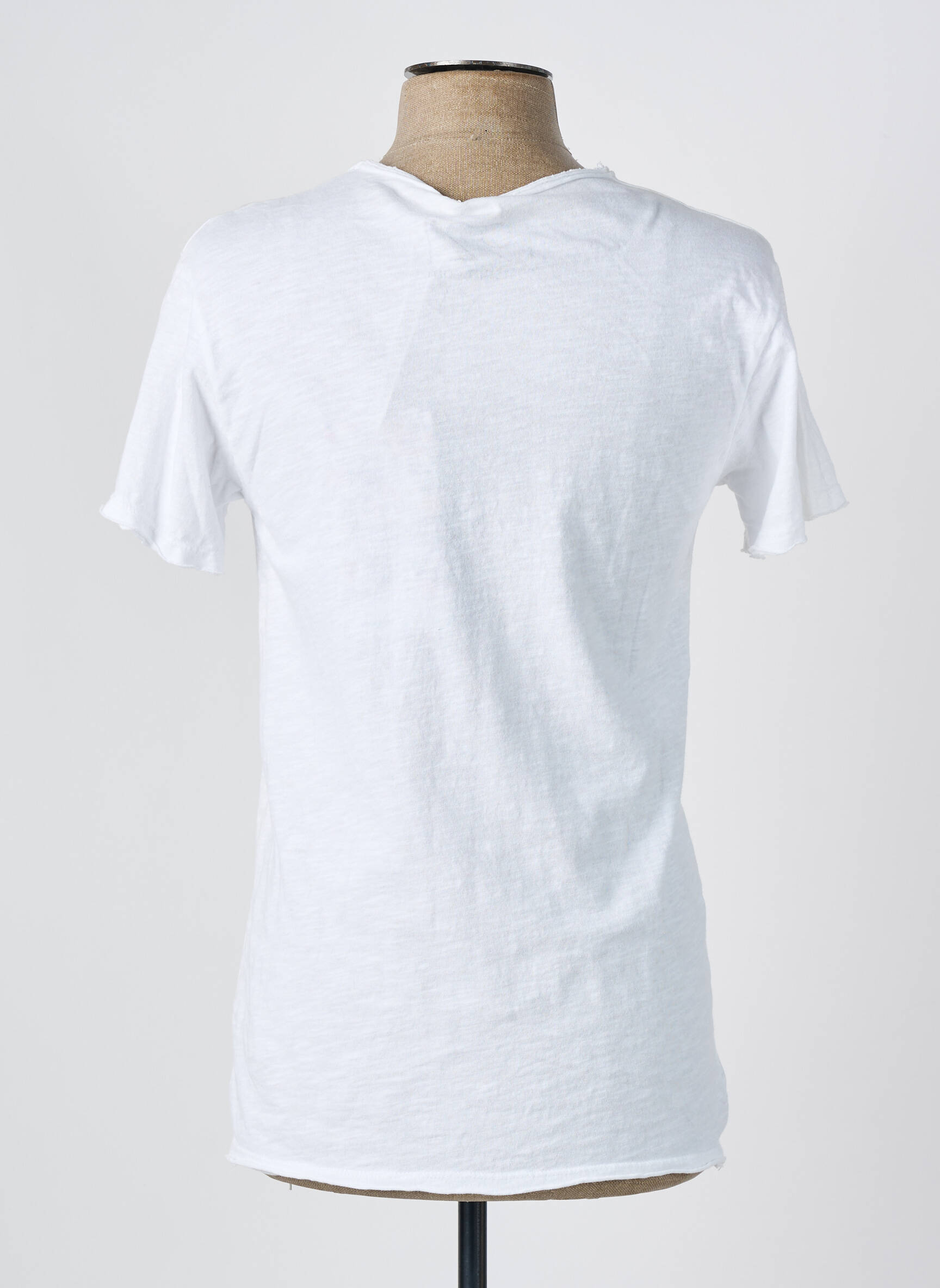 T-marškinys tiesi kirpimas trumpas rankovės baltas 1921TSHIRT moteris