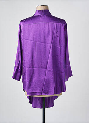 Ilgų rankovių tunika marškinių apykaklė violetinis HER SHIRT moteris
