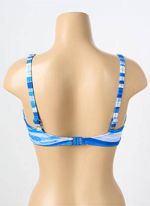Maudymosi viršūnė tamprumas pilnas palaikantis liemenėlės viršus mėlyna FREYA moteris
