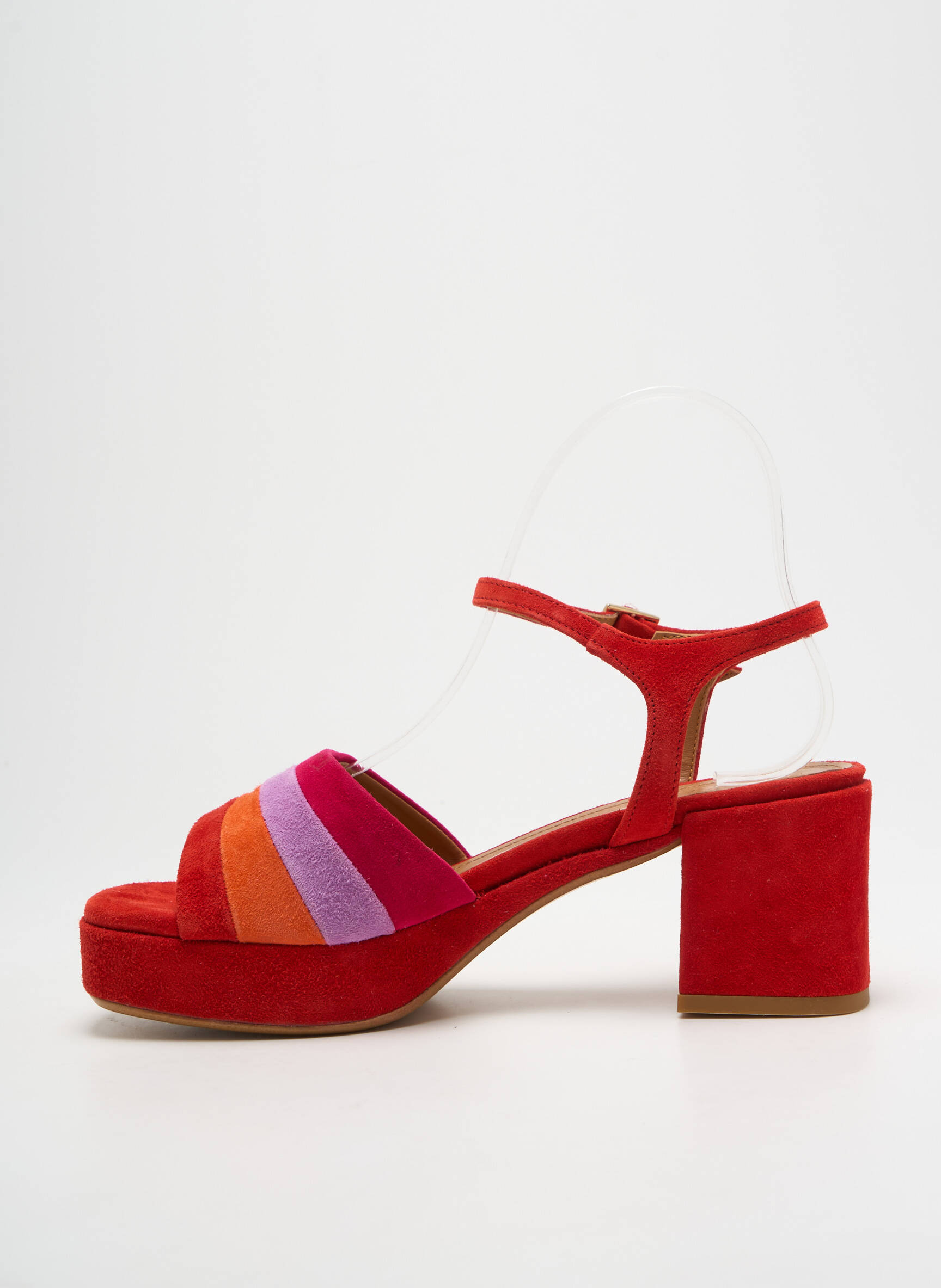 Sandalai/nu pėdos užsegimas kilpa(s) kulnas nuo 4 iki 6 cm raudona PAOYAMA moteris
