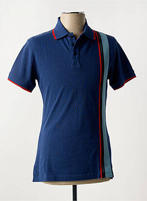 Polo priekinė mygtukų uždarymo sistema trumpas rankovės mėlyna VERSACE JEANS COUTURE moteris