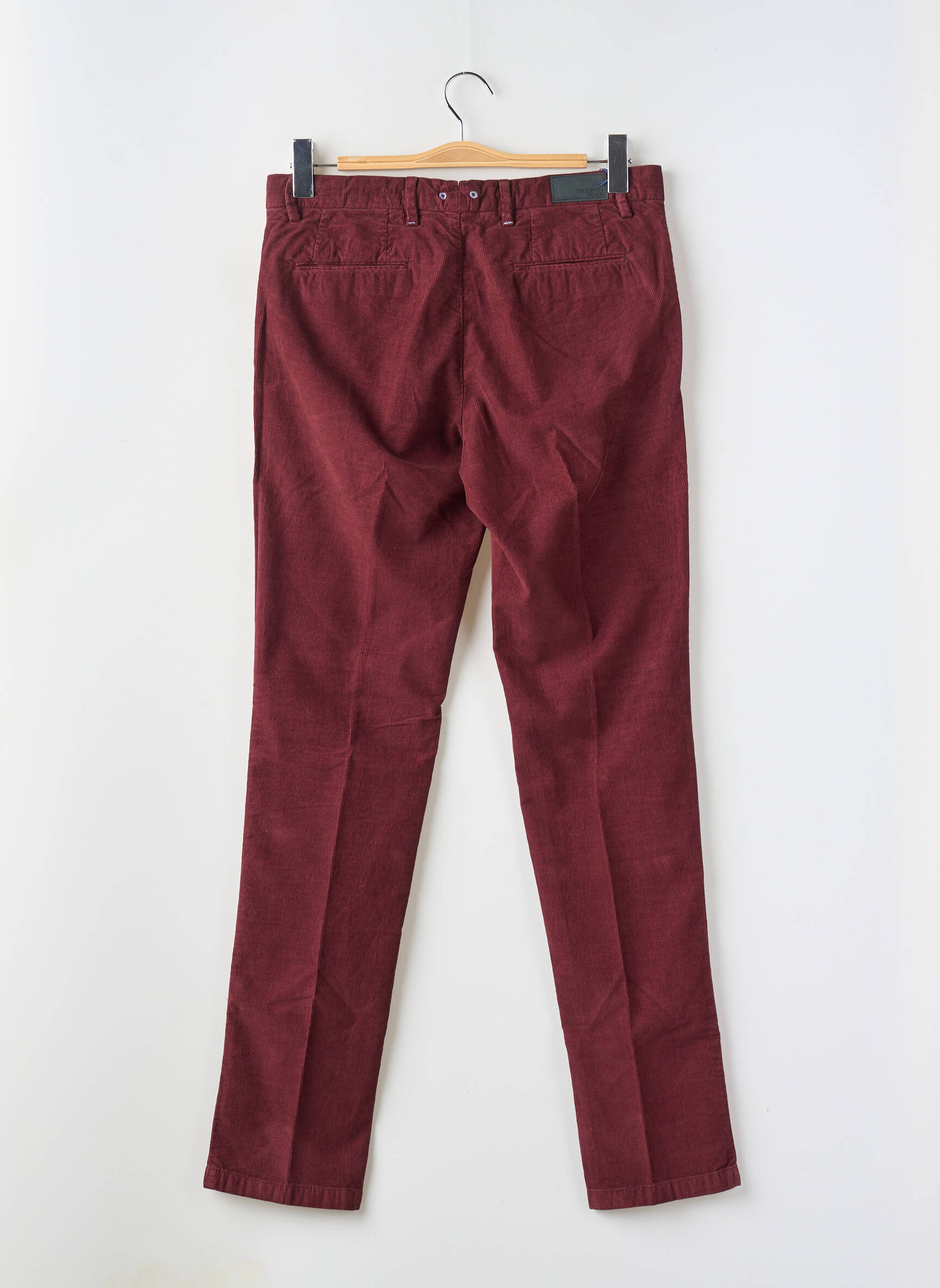 Chino kelnė uždarymas su užtrauktuku po mygtuku uždengimu normala dydis raudona TRUSSARDI JEANS moteris