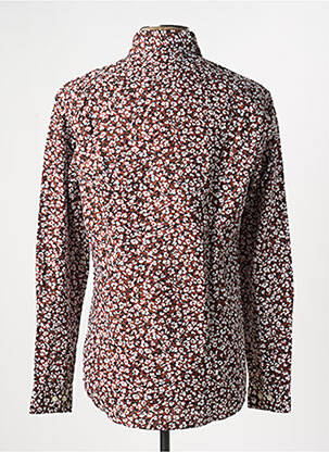Ilgomis rankovėmis marškinys fantazijos raštas rudas HUGO BOSS vyras