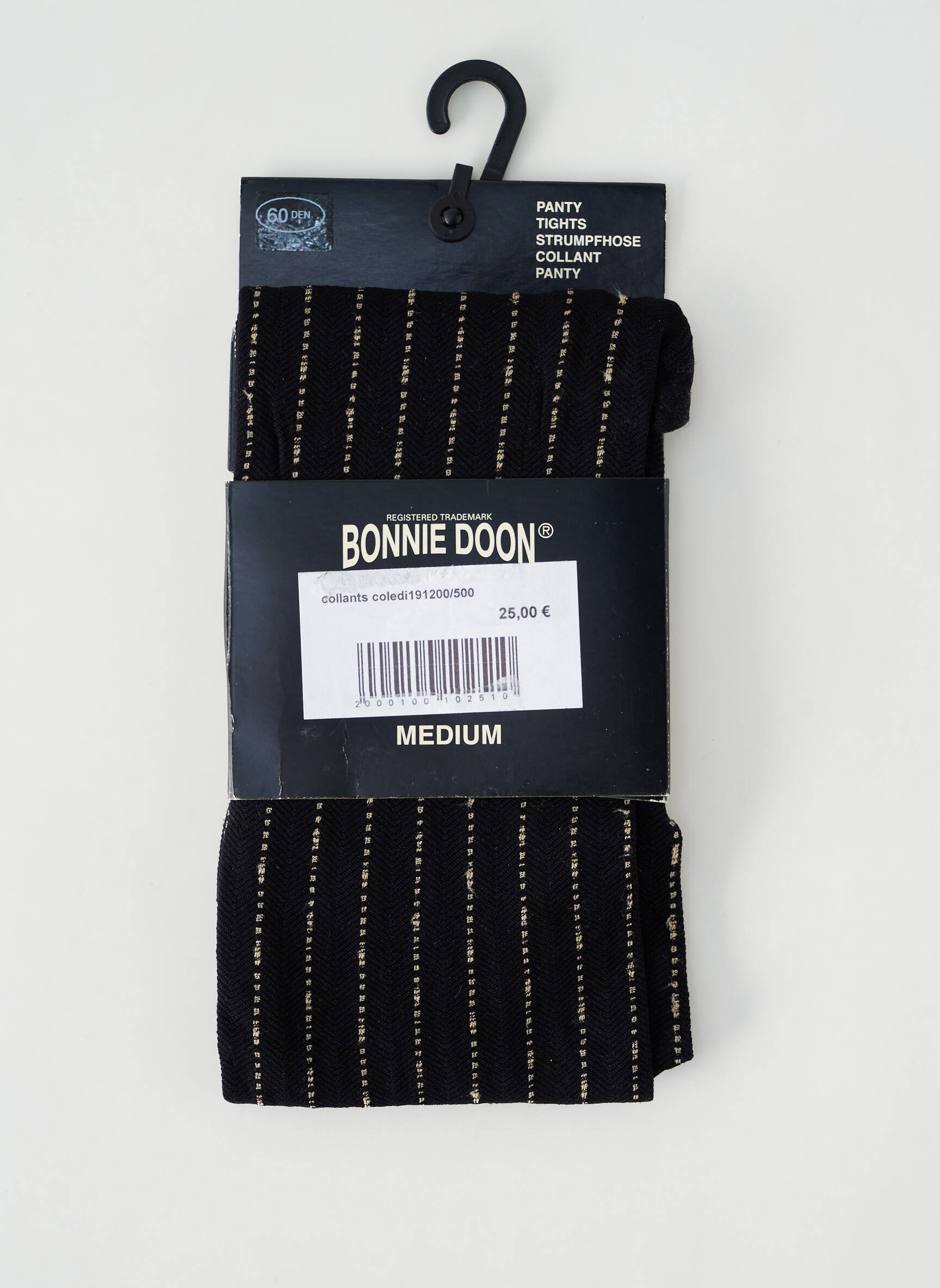 Kojinės fantazijos raštas juodas BONNIE DOON moteris