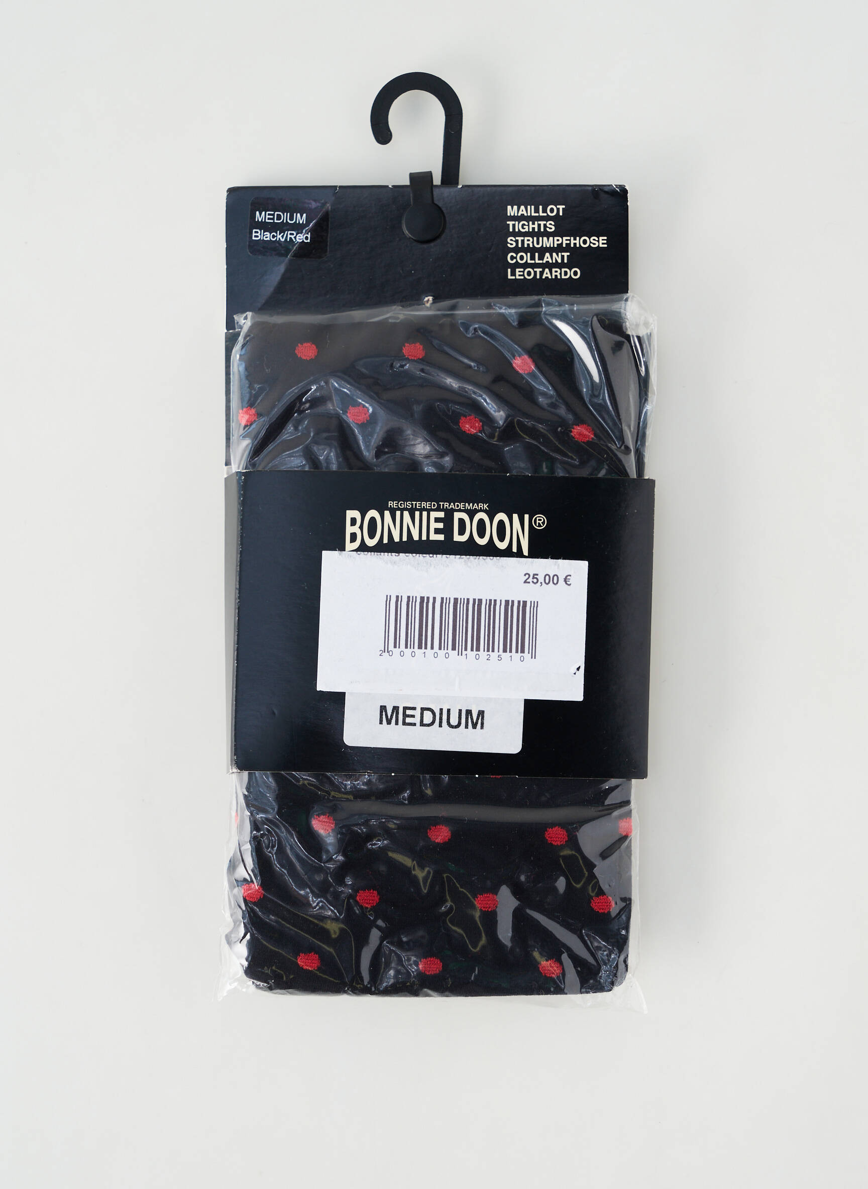 Kojinės taškinis raštas juodas BONNIE DOON moteris