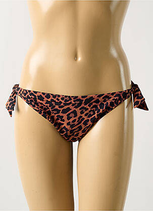 Maudymosi kelnaitės satino audinys bikini rudas PRIMA DO3 moteris