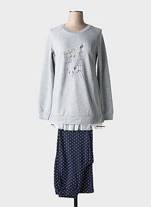 Pižama tiesi kirpimas pilka RINGELLA moteris